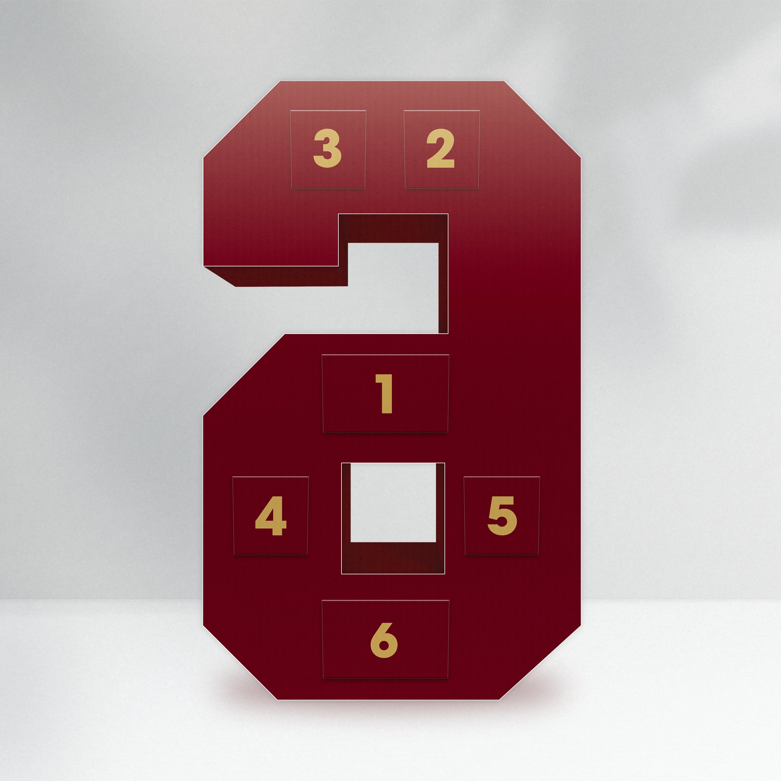 The Little Legend - Red & Gold, Numbers 0-9