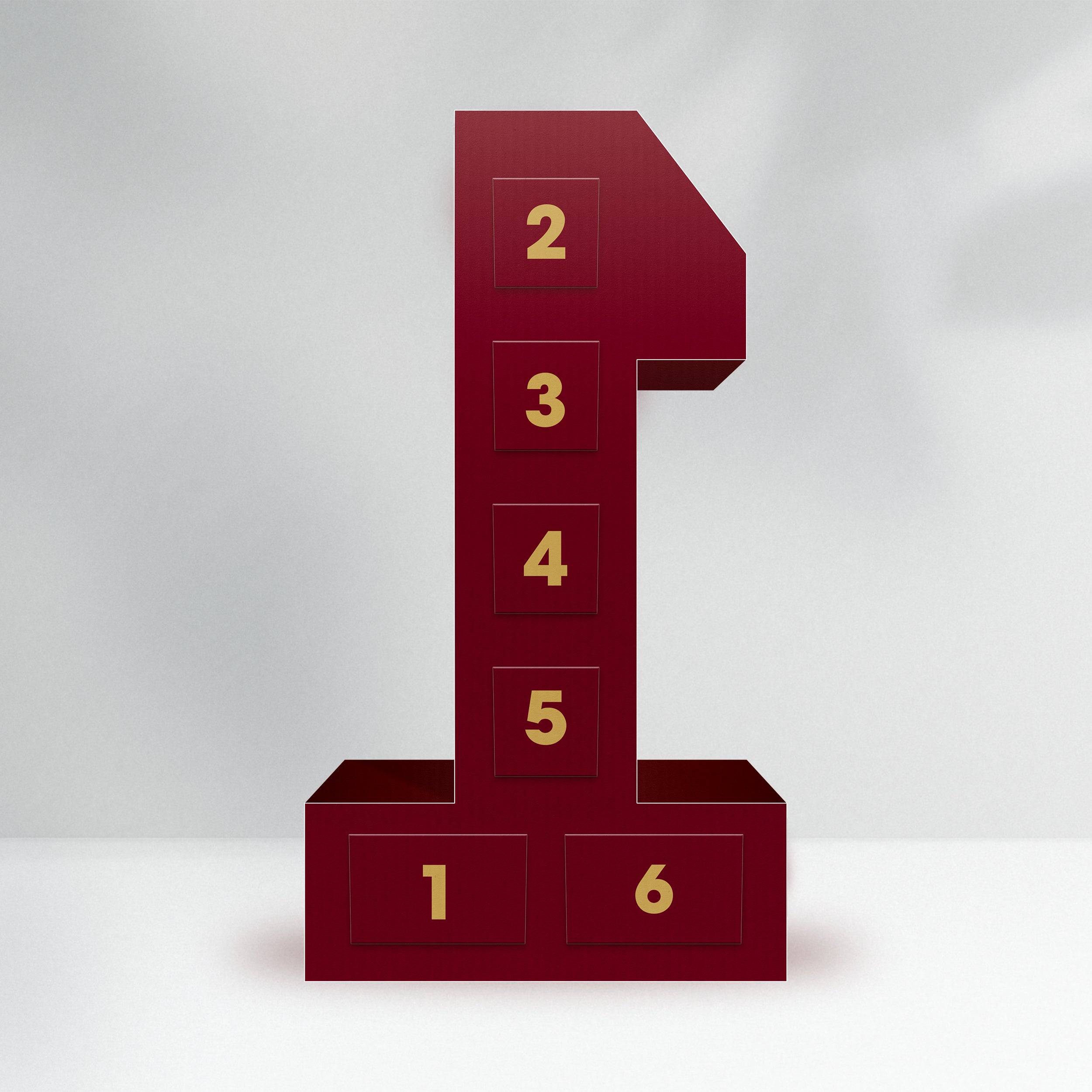 The Little Legend - Red & Gold, Numbers 0-9