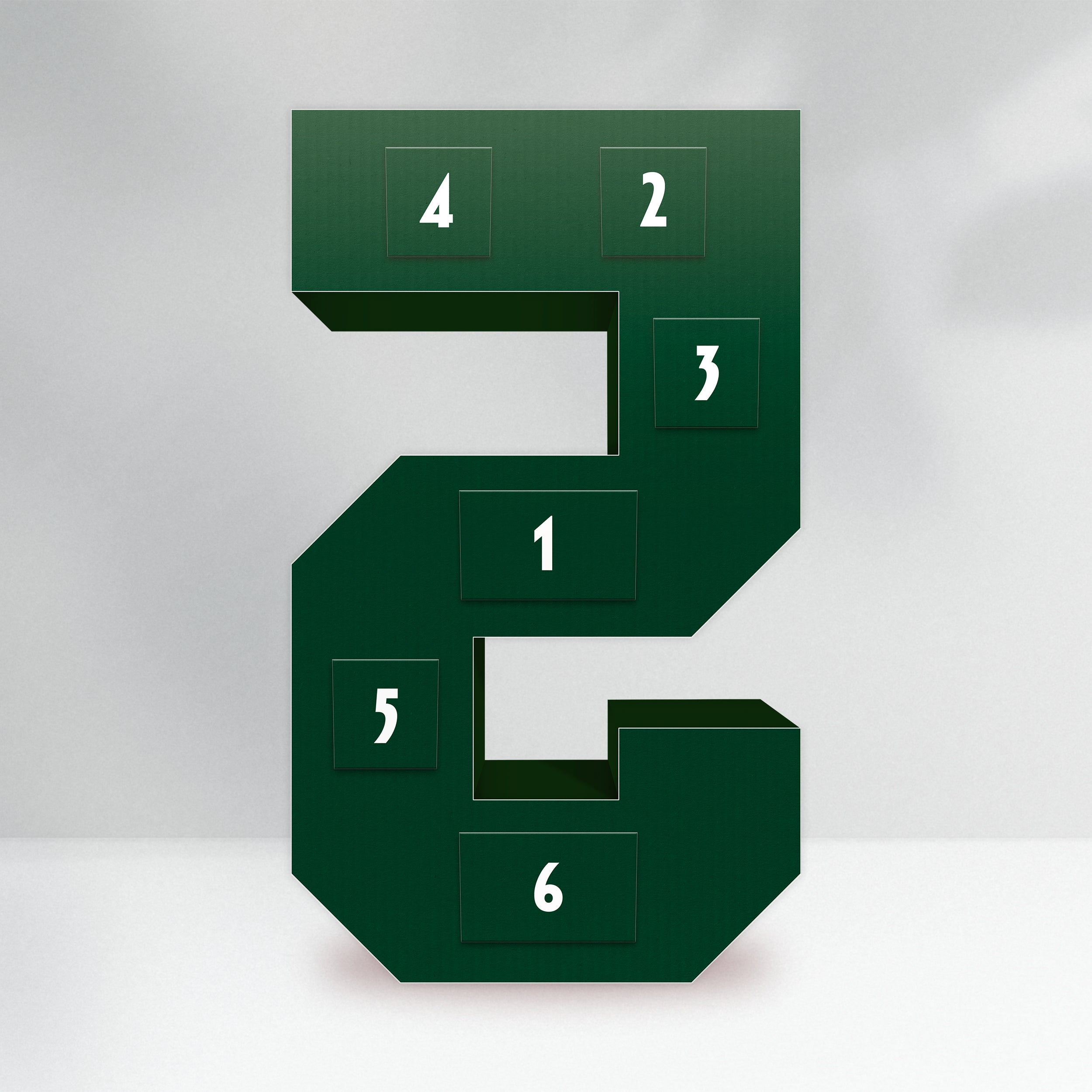 The Little Legend - Emerald Green, Numbers 0-9
