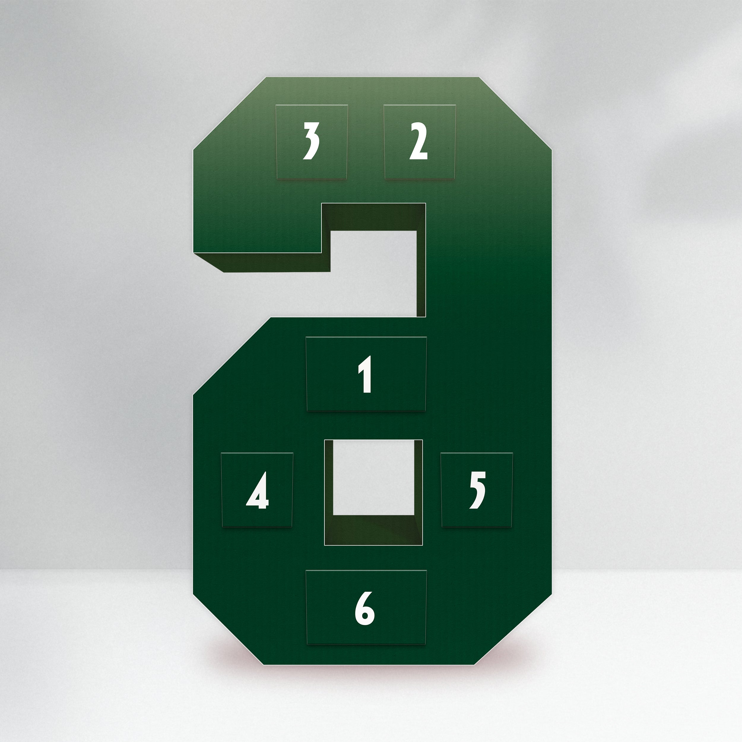The Little Legend - Emerald Green, Numbers 0-9